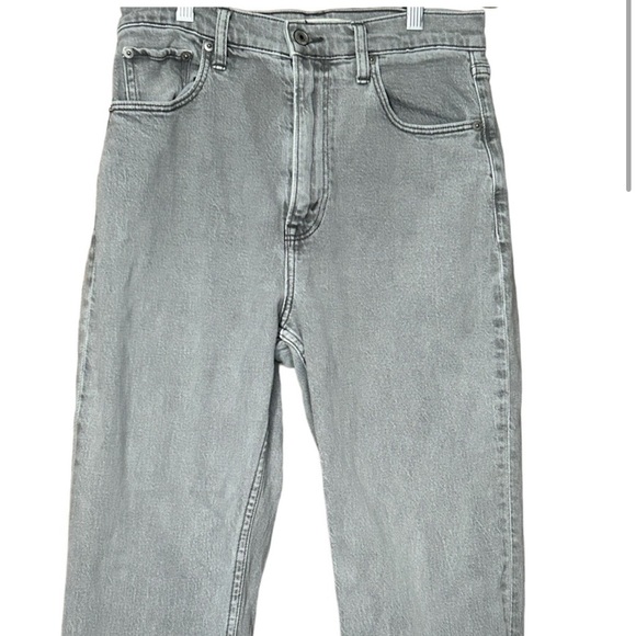 Abercrombie & Fitch Ankle Straight Ultra High Rise Jeans 27/4 Long Black Gray - Picture 1 of 3